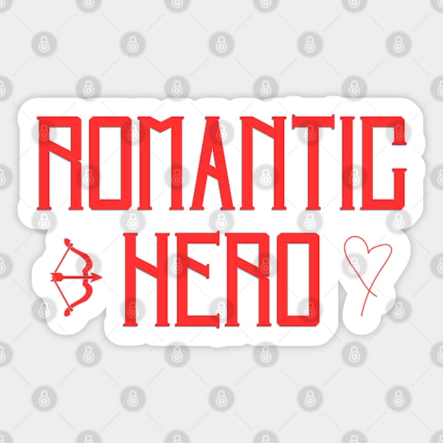 Romantic Hero Sticker by PetraKDesigns